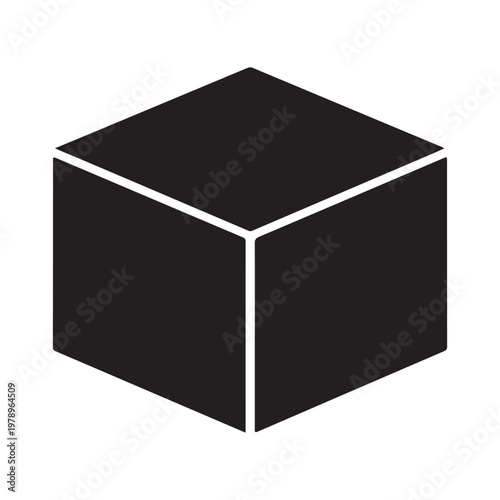 Cube, Cubic or Box Icon. vector illustration