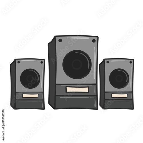 speaker isolated on white