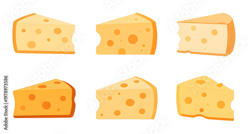 cheese illustration, cartoon cheese, swiss cheese, maasdam cheese, cheese slice, cheese block, dairy food, yellow cheese, hole cheese, food illustration, snack food, kitchen ingredient, tasty cheese, 