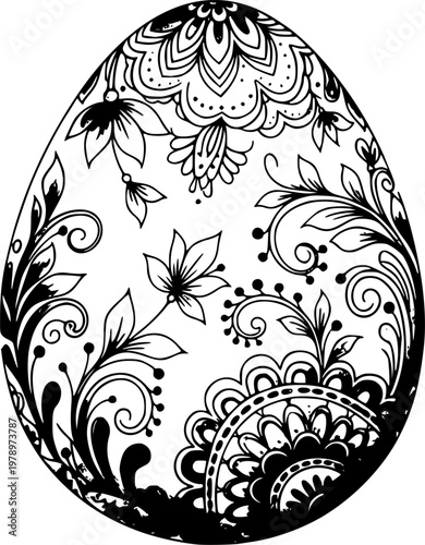 Lovely watercolor easter egg
