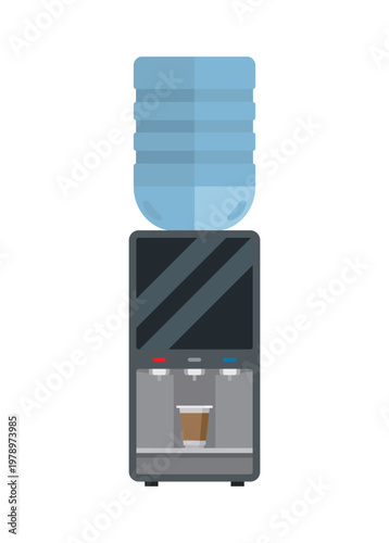 Water dispenser. Simple flat illustration