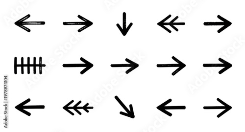 hand drawn arrows, ink arrow set, sketch arrows, doodle arrows, black arrow icons, directional arrows, pointer symbols, arrow illustration, scribble arrows, marker style arrows, arrow clipart, navigat
