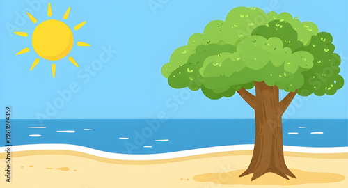 tree, lonely, beach, island, ocean, sea, sand, shore, coast, tropical, palm, nature, landscape, scenery, sky, clouds, sun, sunset, sunrise, horizon, water, wave, summer, holiday, vacation, travel, pea