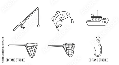 Fishing gear and tackle equipment.