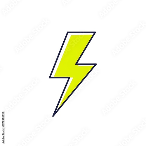 A dynamic yellow lightning bolt symbol with a dark blue outline, representing speed, energy, power, electricity, and quick action, ideal for digital design projects and warning signs. Free Download A dynamic yellow lightning bolt symbol with a dark blue outline, representing speed, energy, power, electricity, and quick action, ideal for digital design projects and warning signs. - GFXLoad