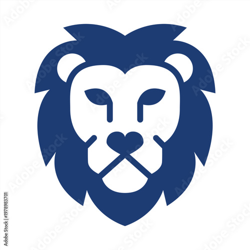 Courage icon. Lion head icon. Icon symbol for courage, bravery, strength, boldness, fearless, confidence, leadership, power, lion, valor. Vector illustration