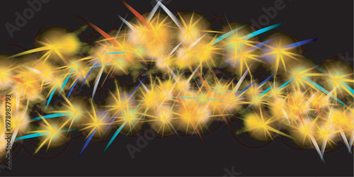 abstract background with sparkles