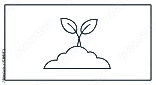 Sprout Growing from Soil - Symbol of New Beginnings, Growth, and Nature