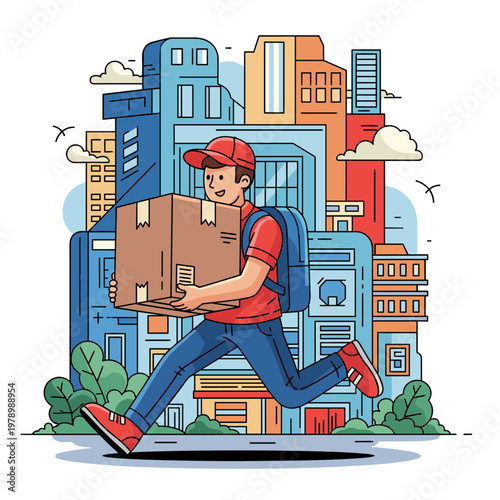 Diverse Group of People Forming Heart Shape for Community Unity and Love Illustration