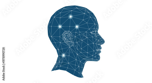 Digital Human Brain Network, Artificial Intelligence Concept