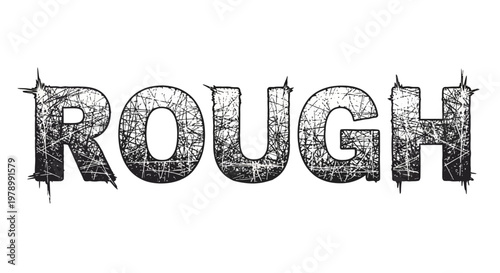 Rough Textured Word Art