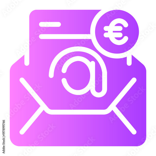euro gradient icon