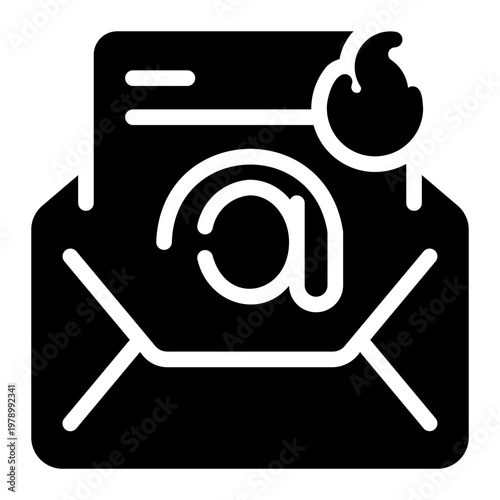 fire glyph icon