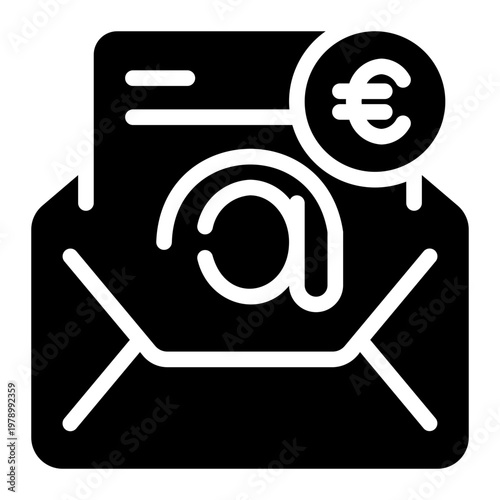 euro glyph icon
