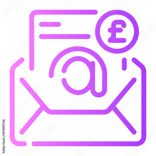 pound gradient icon