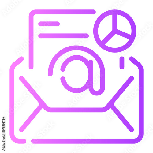 pie chart gradient icon