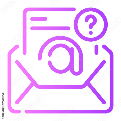 question gradient icon