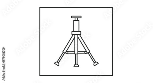 Adjustable Tripod Jack Stand for Vehicle Support and Maintenance