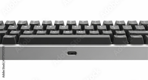 A lone vehicle driving through a dense urban streetscape at night