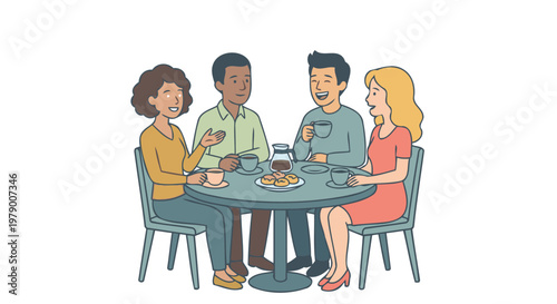 Friends Meeting at Cafe