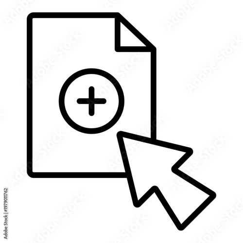 add file outline icon. document upload. create file. system action