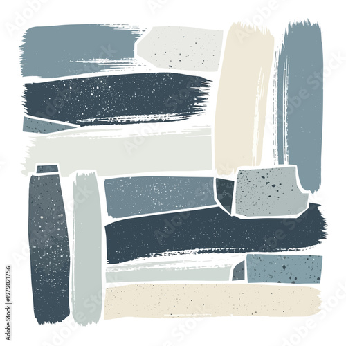 Abstract brush strokes background, textured paint smears, modern art.