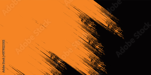 orange black brush Car sticker wrap pattern banner abstract sporty lines black orange color combination grunge brush modern pattern racing motorsport design.vector illustration. eps 10