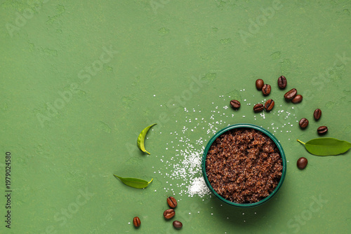Jar of coffee body scrub wi...