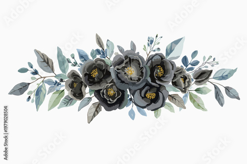 Black peppercorns scattered in a pile isolated on white background