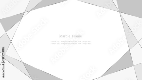 シンプルで上品なグレーのジェムストーン クリスタルフレーム  横長16:9