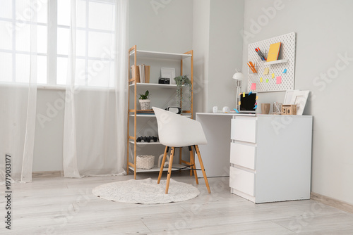 Interior of light office wi...