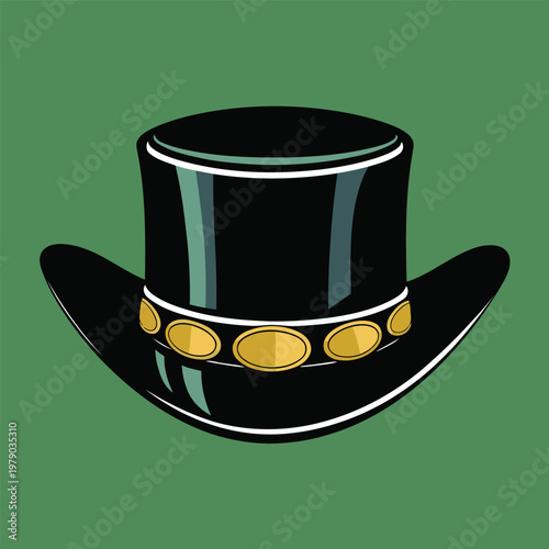 Vector image of a legendary hat owned by a famous guitarist