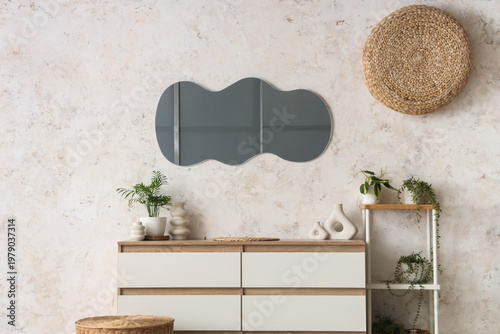 Interior of stylish room wi...
