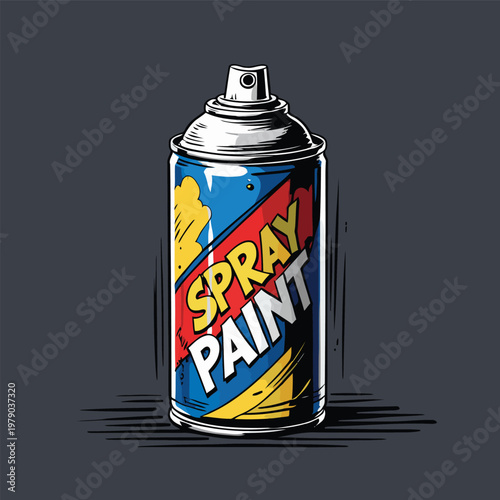 Spray paint can vector image