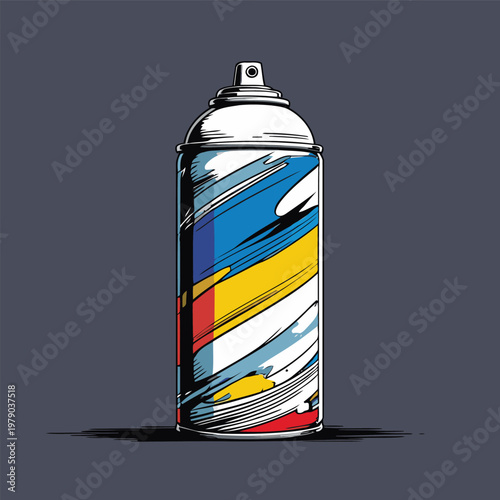 Spray paint can vector image