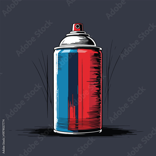 Spray paint can vector image