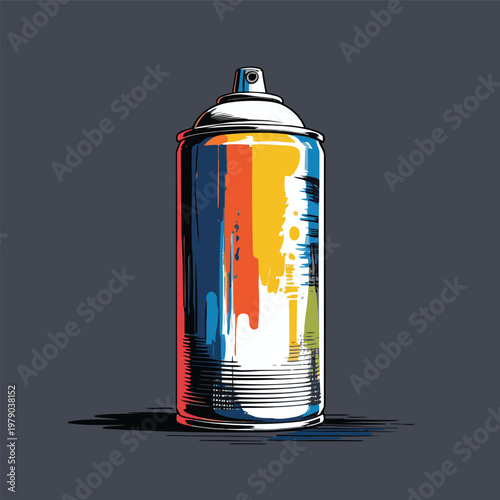 Spray paint can vector image