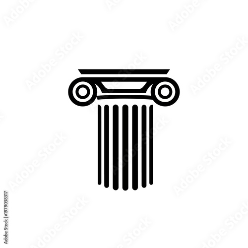 Bild auf Leinwand Ancient Column Icon