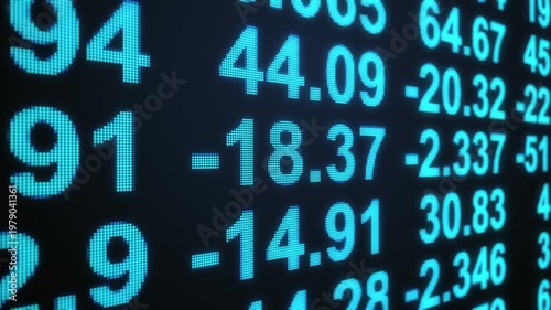 Financial stock market chart and candlestick data trends with investment analytics for trading and portfolio management.