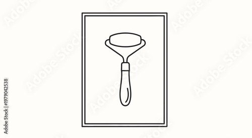 Facial Roller Icon: Beauty Tool for Skincare and Massage