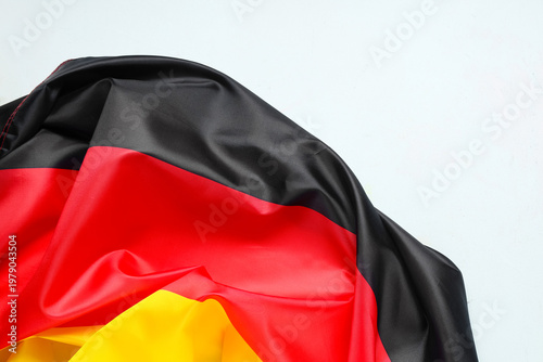 Flag of Germany on white ba...