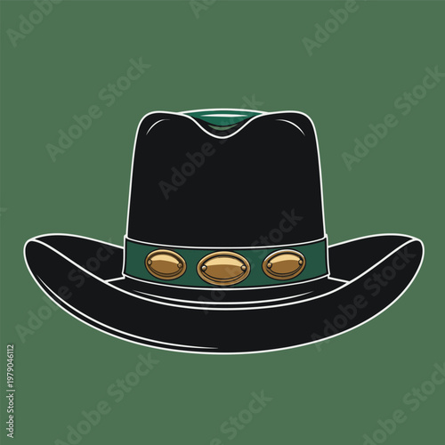 Vector image of a legendary hat owned by a famous guitarist