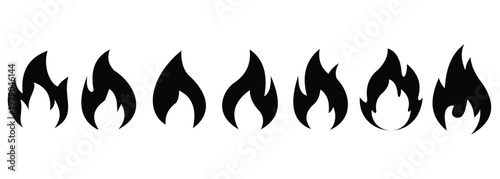 Fire Icon – Flame, Heat, and Safety Vector Illustration