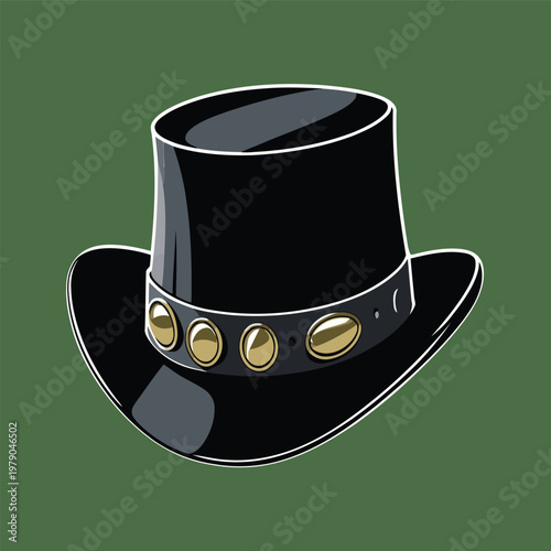 Vector image of a legendary hat owned by a famous guitarist