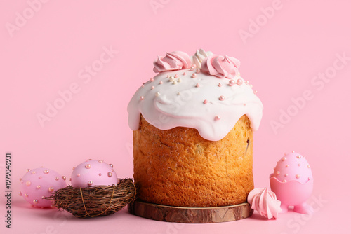 Sweet Easter cake with meri...