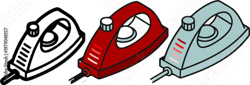3-in-1 Ultrasound Transducer Probe Icon Set in Line Art, Glyph, and Flat Color Styles for Medical Diagnostic Imaging Clinic Design