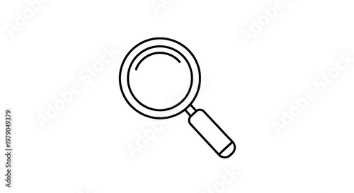 Magnifying glass icon symbol tool.