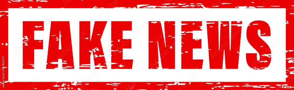Fototapeta premium Fake News Rubber Stamp