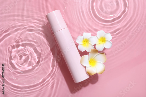 Bottle of micellar water an...