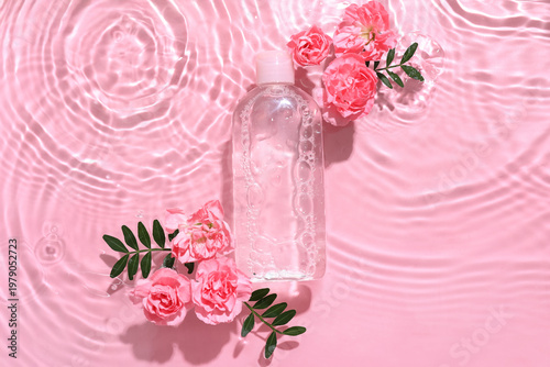 Bottle of micellar water an...